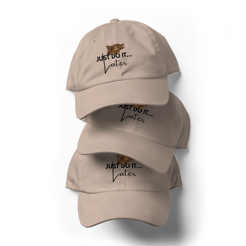 Thumbnail: Just Do It... Later - Brown Bengal Hat (Gold Eyes)