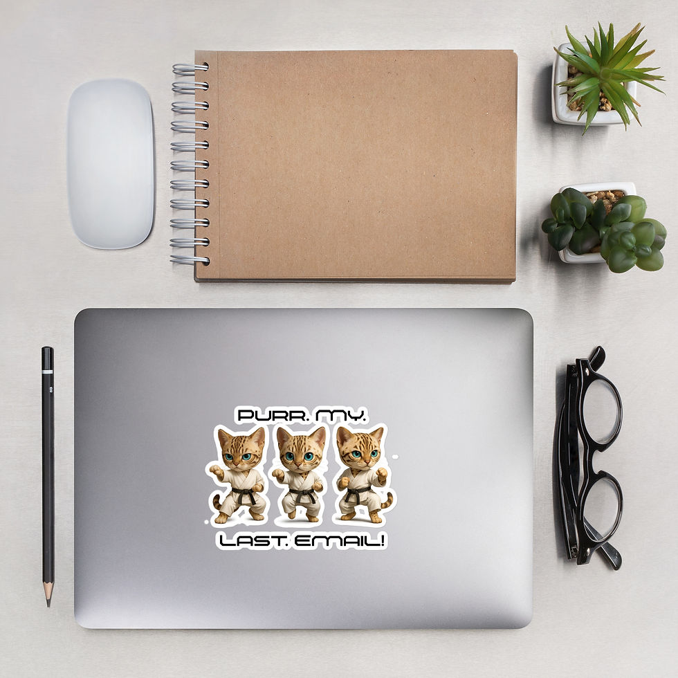 Thumbnail: Purr. My. Last. Email! Bengal Sticker