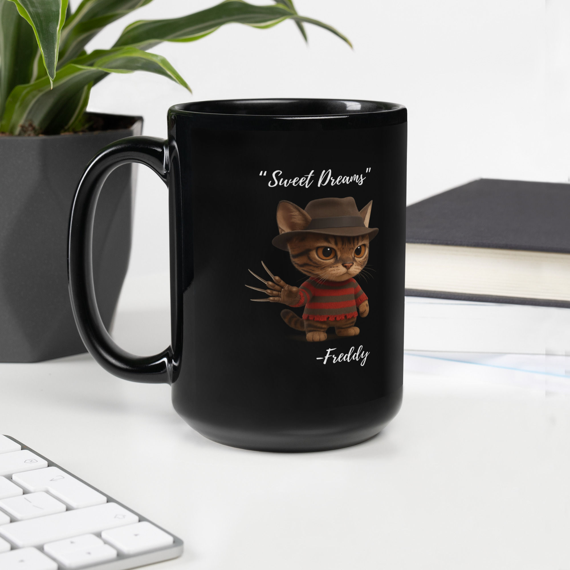 Nightmeow on Elm Street Bengal Mug