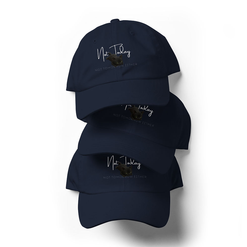 Thumbnail: Not Today - Melanistic Bengal Hat (Green Eyes)
