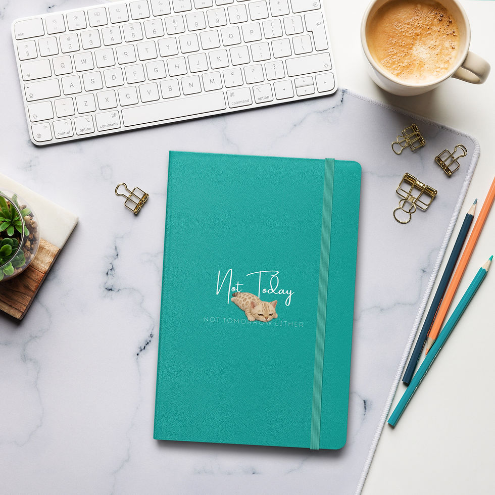 Thumbnail: Not Today - Sepia Bengal Notebook (Gold Eyes)