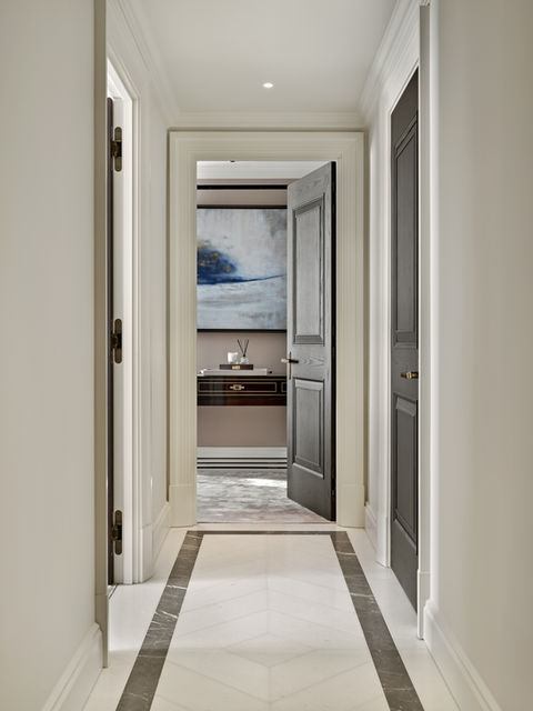 hallway, luxury apartment