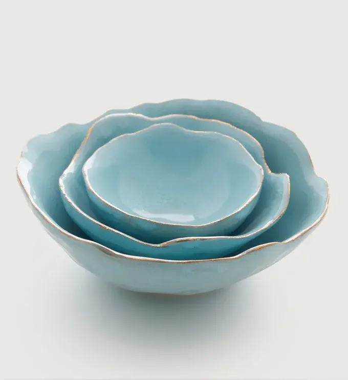 Set of 3 Ceramic Nesting Dishes