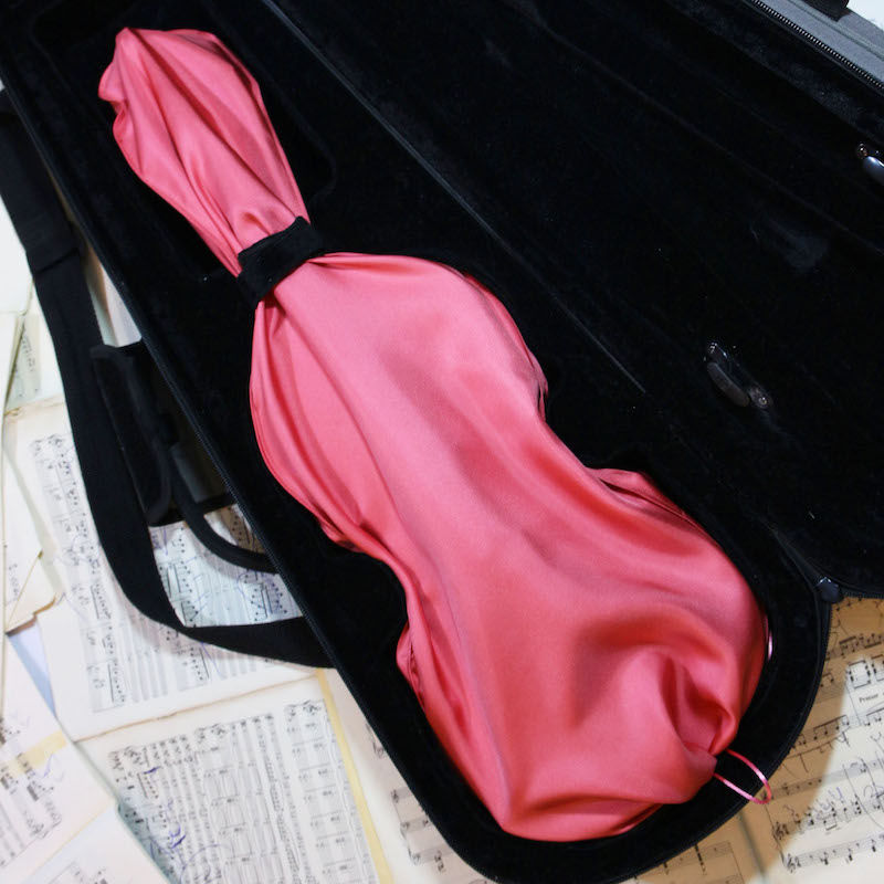 Miniature : violin viola silk bag