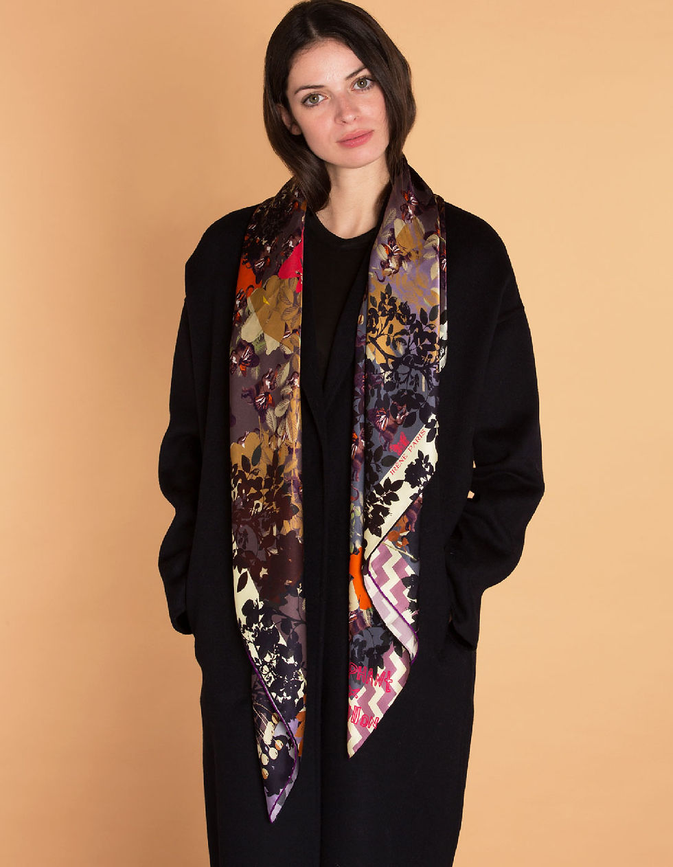 Miniature : square silk scarf
