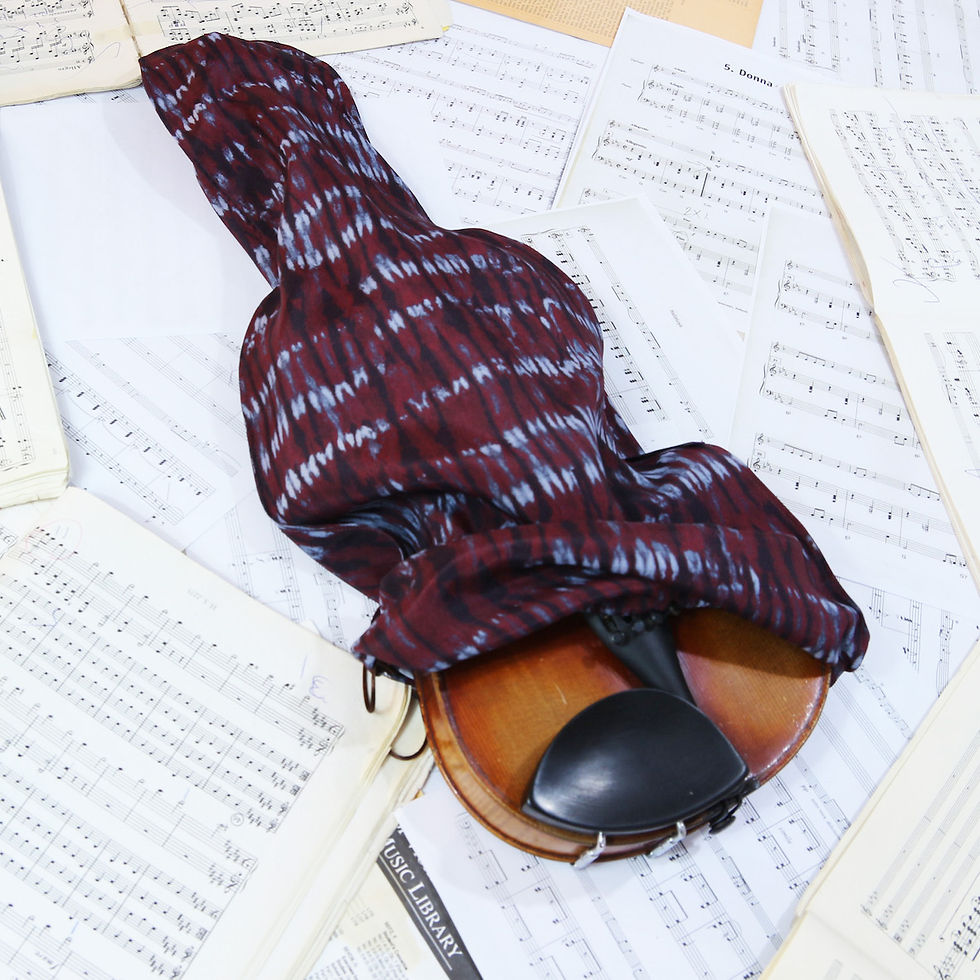 Miniature : violin viola silk bag