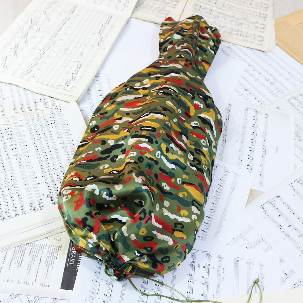 Thumbnail: violin viola silk bag khaki