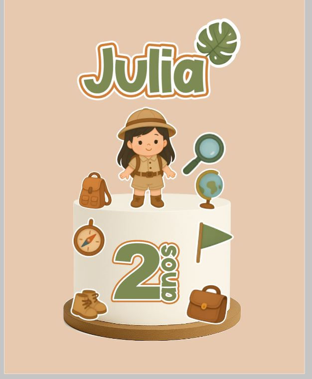 Arquivo digital menina exploradora