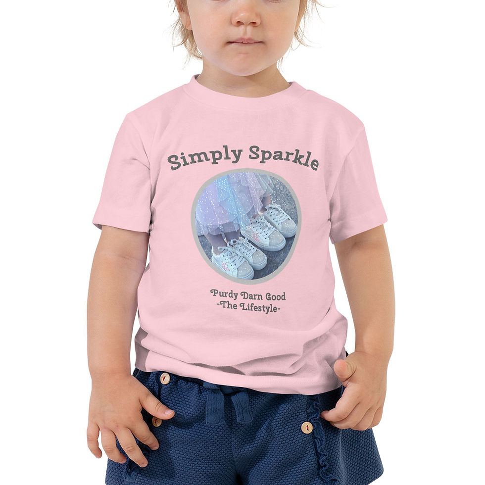 Let your toddler be simple and sparkle! Short Sleeve Tee
