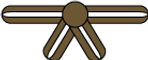 KarateBelt Brown One Stripe.png
