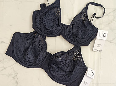 Two D cup bras in different band sizes