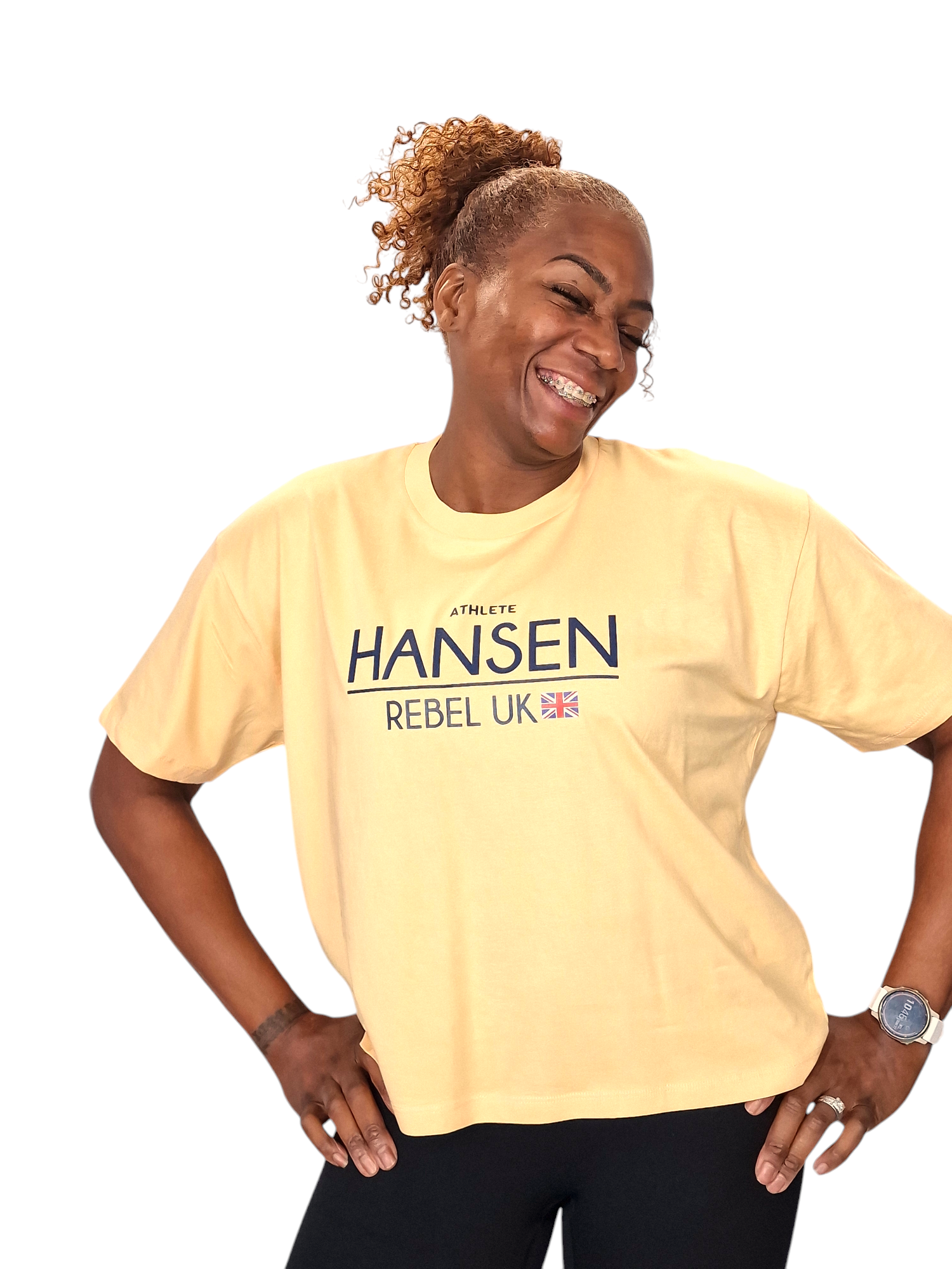 Rebel Custom Print Athlete Tee-Womens