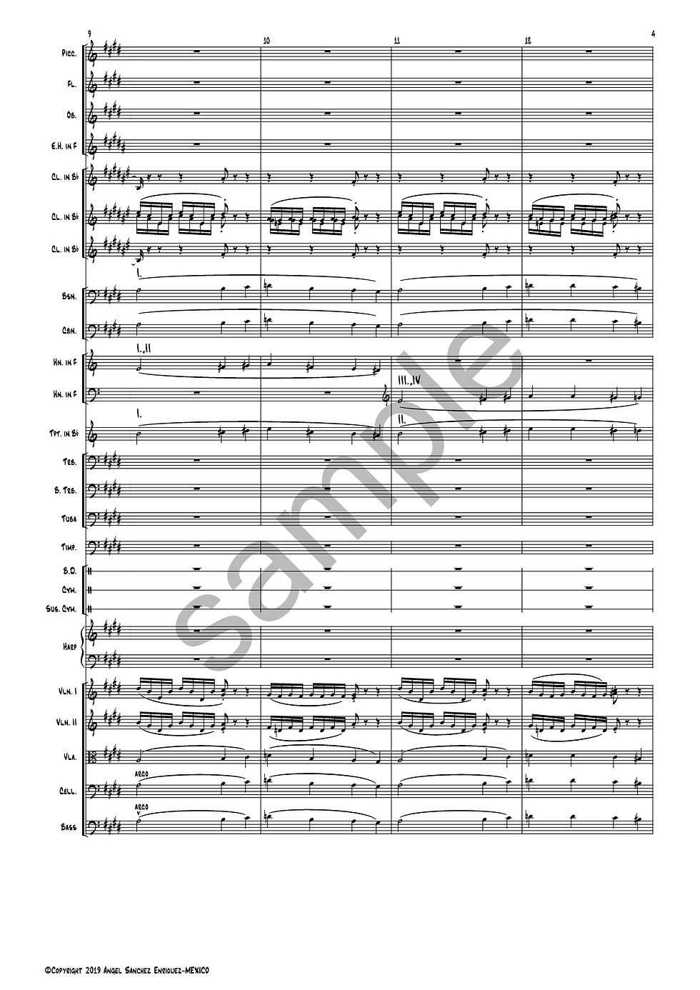 Thumbnail: a Laura, Symphonic Poem Op. 1 for full orchestra, full score and parts