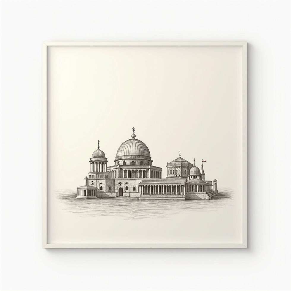 Temple Architecture Print
