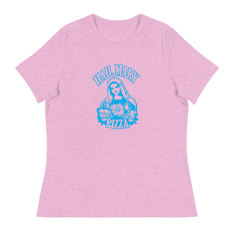 Thumbnail: Hail Mary Blue Ladies Tee