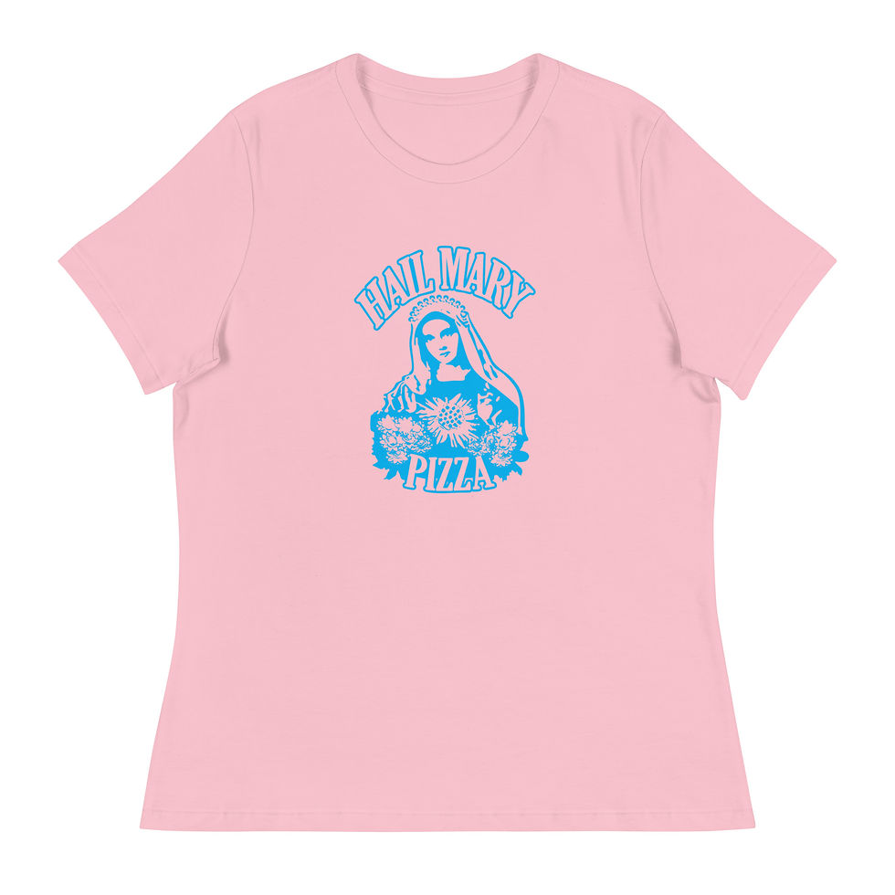 Thumbnail: Hail Mary Blue Ladies Tee