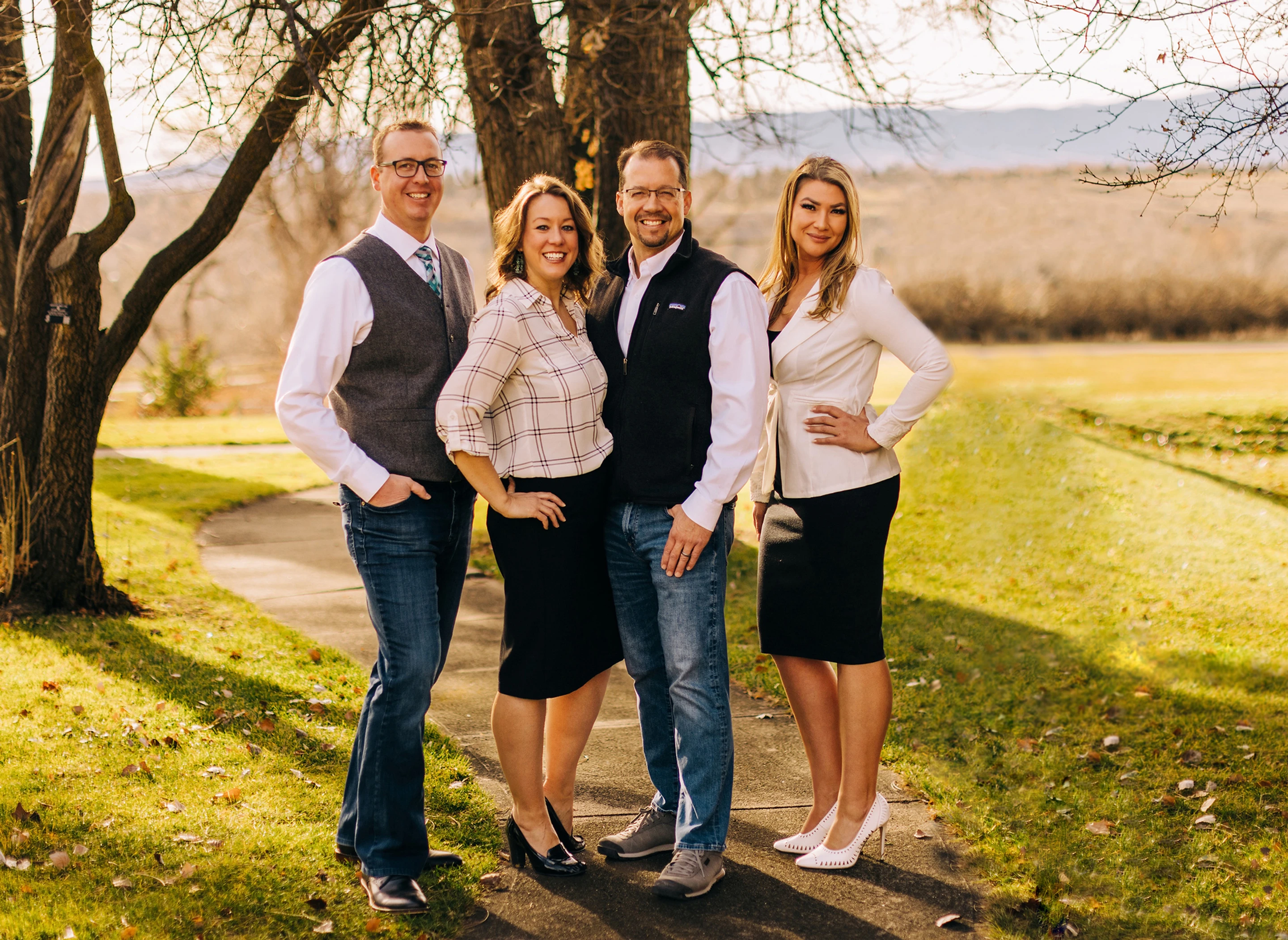 Team Westkott at Concept Z Home & Property, Realtors in Sheridan WY - Pictured: Ian Knutson, Heather Westkott, Matt Westkott, Desiree Young