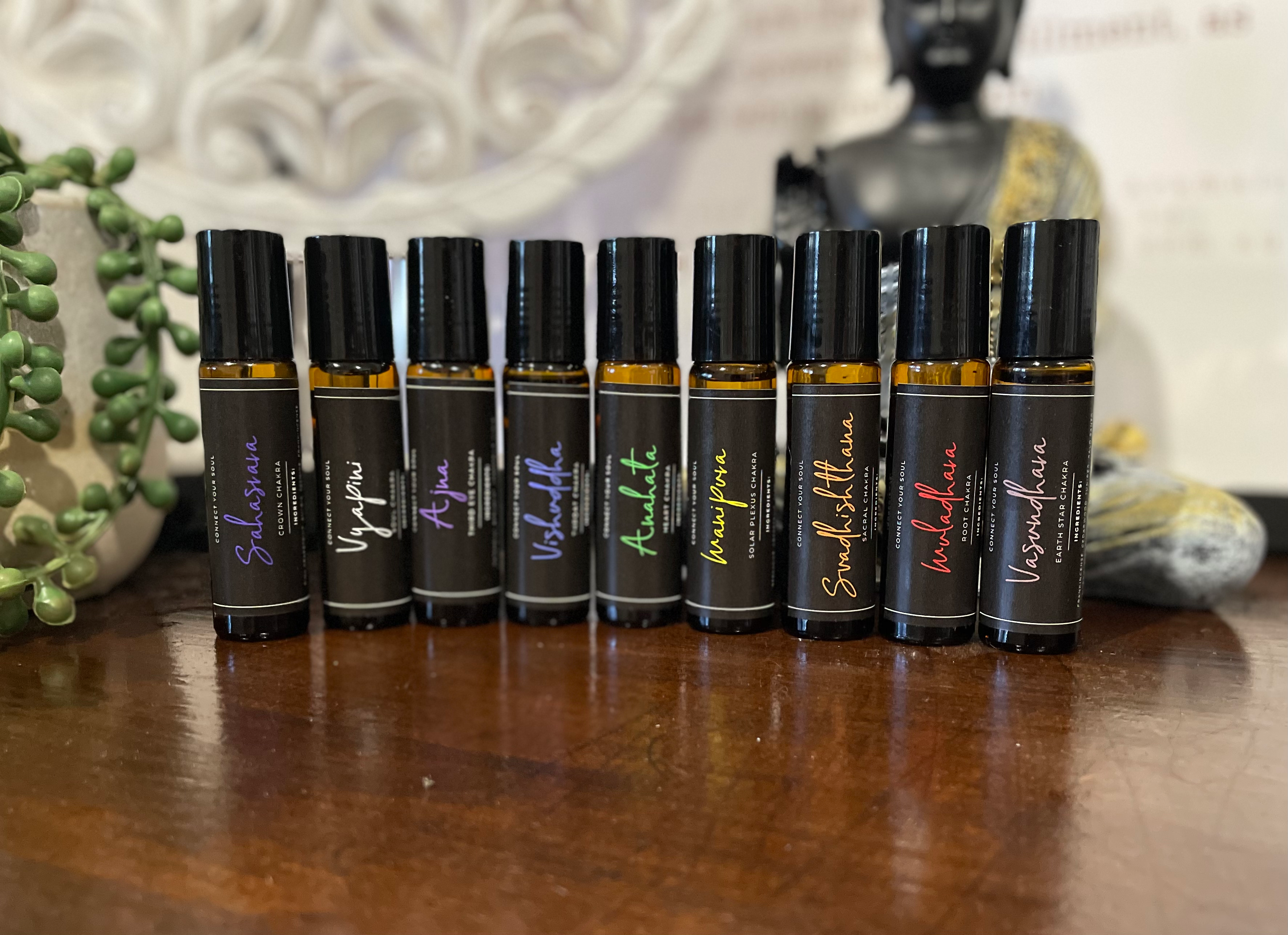 9-Bottle Chakra Roller Set
