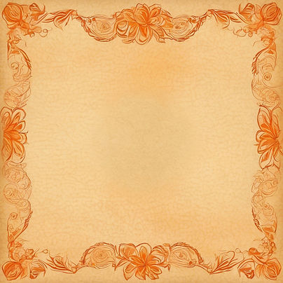 Beautiful vintage parched paper with thin border design in beige and orange .jpg