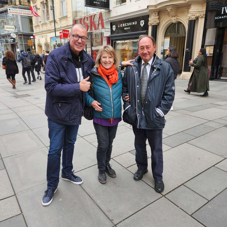 Unser Ehrenmitglied in Wien eingetroffen.