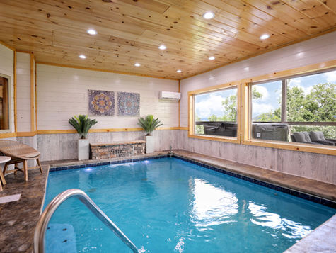 Gatlinburg cabin rental with private indoor pool