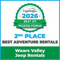 2nd Place Best Adventure Rentals Pigeon Forge 2026