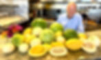 Chef Dave with his heirloom melons