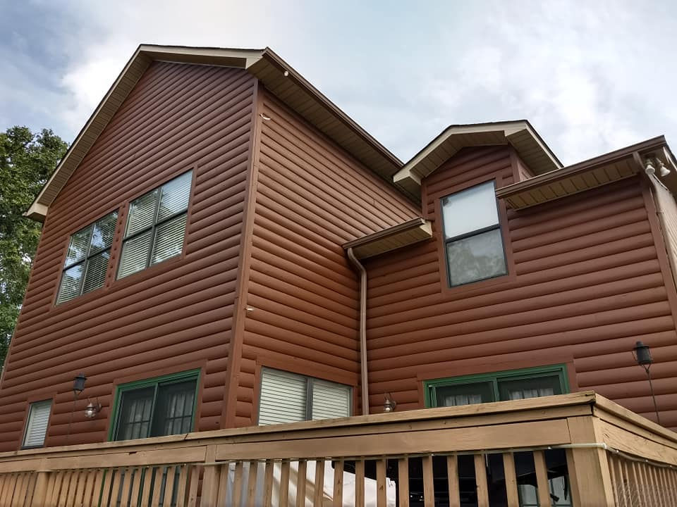 Gatlinburg TN cabin staining