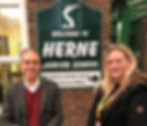 Herne Junior photo with Roz and Russell.