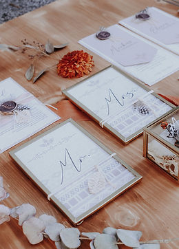 Hochzeitspapeterie im Boho-Stil