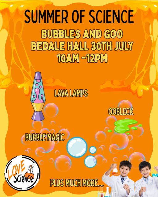 Love Science Bubbles and Goo Workshop