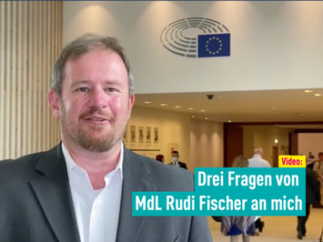 Video: Drei Fragen von MdL Rudi Fischer an mich