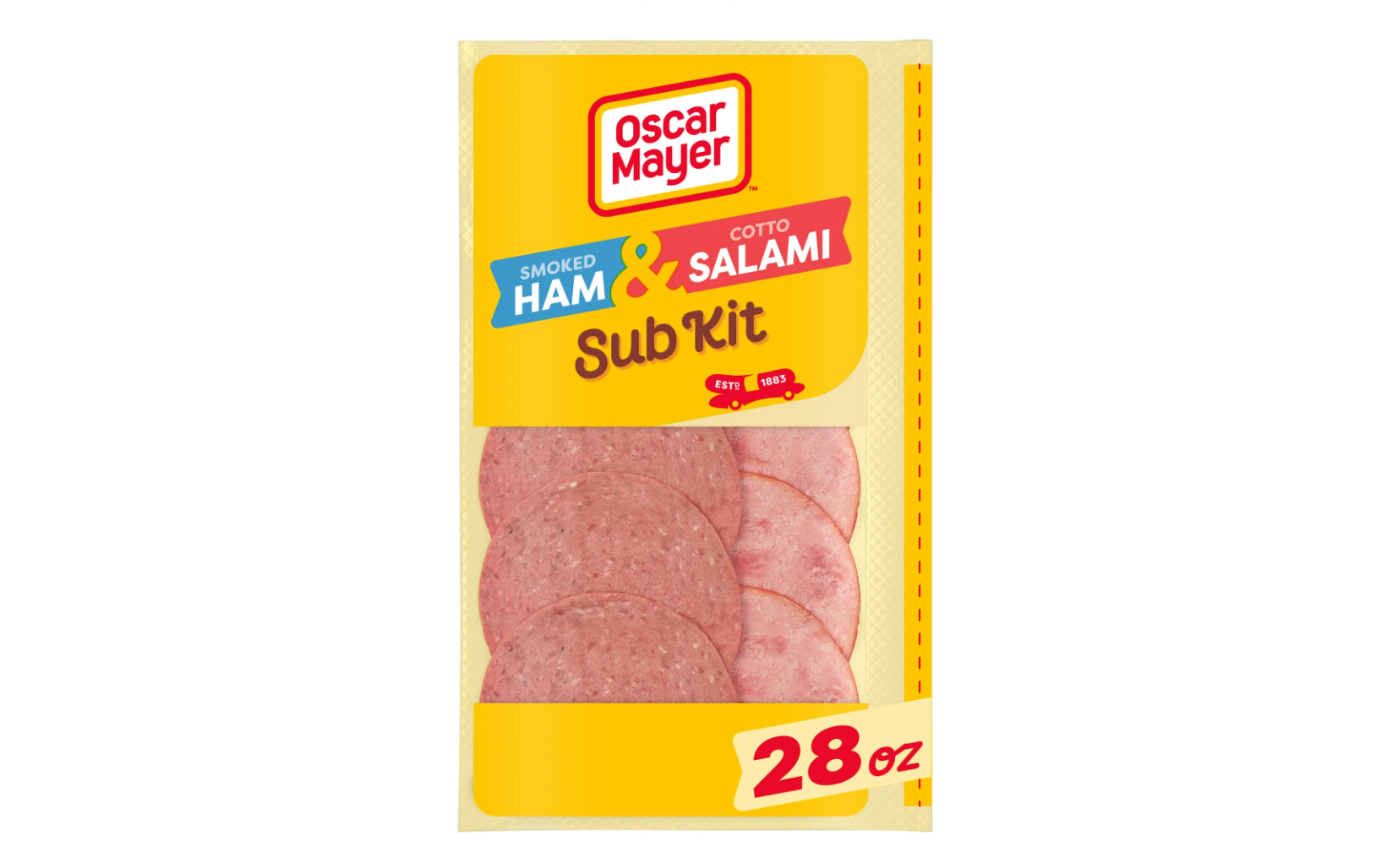 Oscar Mayer Smoked Ham and Cotto Salami Sub Kit, 28oz