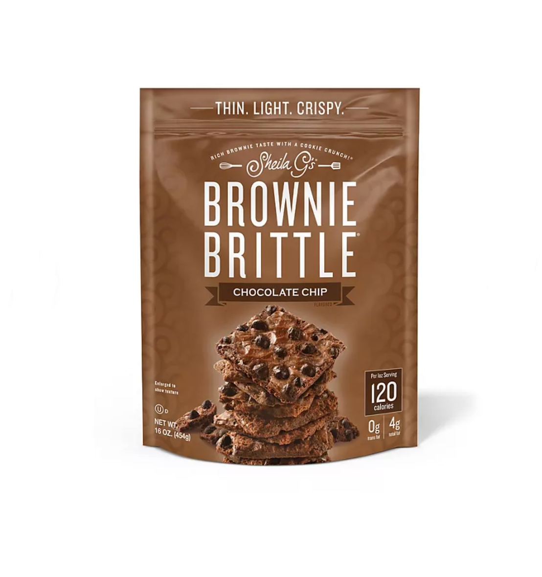 Sheila G's Chocolate Chip Brownie Brittle, 1lb