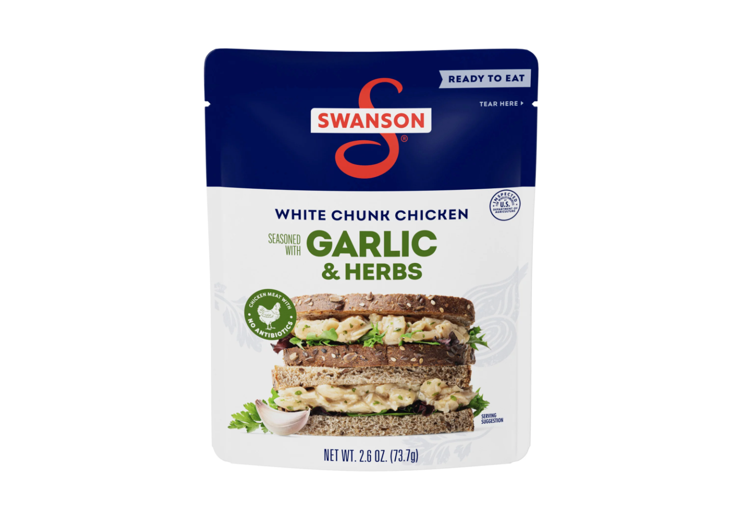 Swanson Garlic & Herbs Chicken, 2.6oz