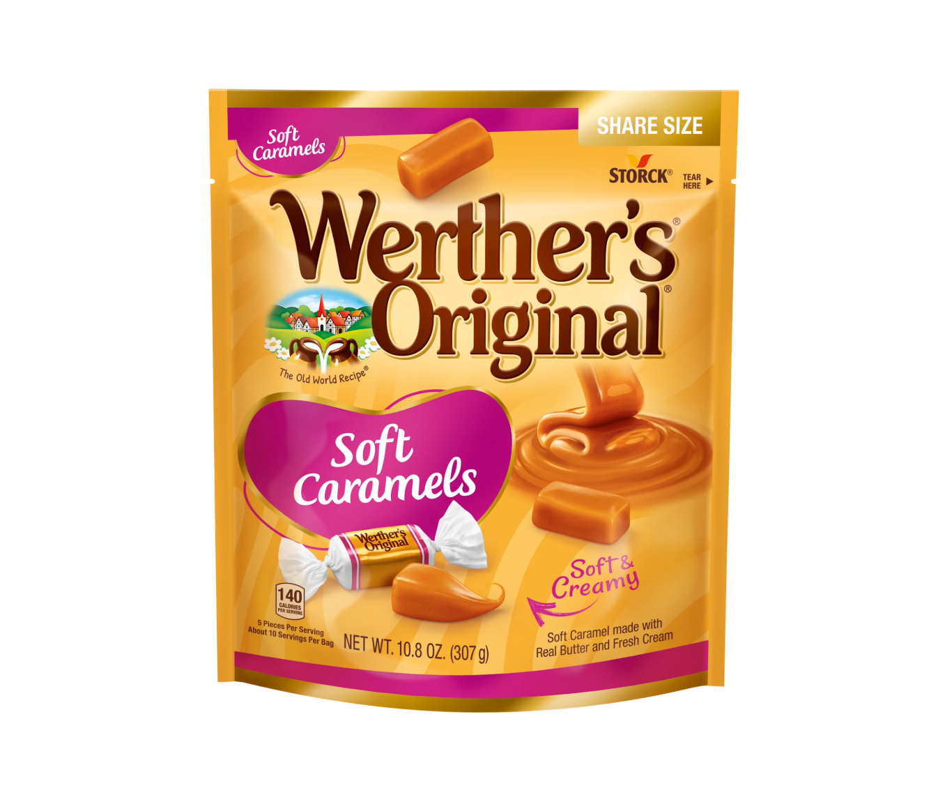 Werther's Soft Caramels, 10.8oz