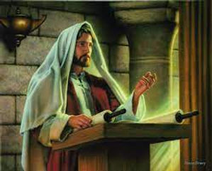 Jesus reading from the prophet Isaiah.jpeg