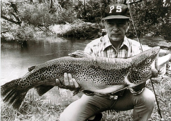 Seen Here Holding One Of His Best Brown Trout