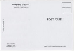 Friends of Wyoming Postcard Back