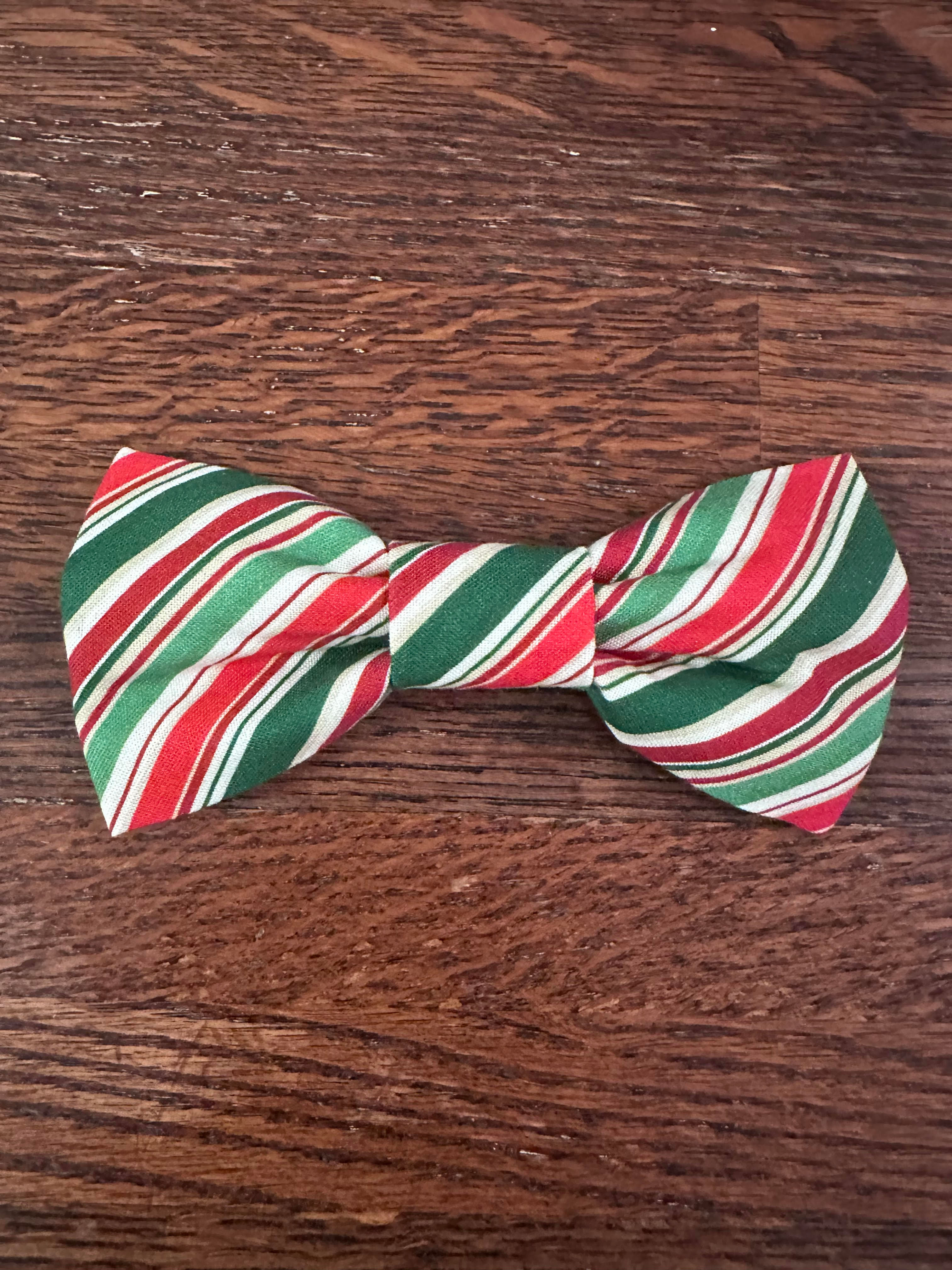 Peppermint Stripes Bow Wow-Wow Tie