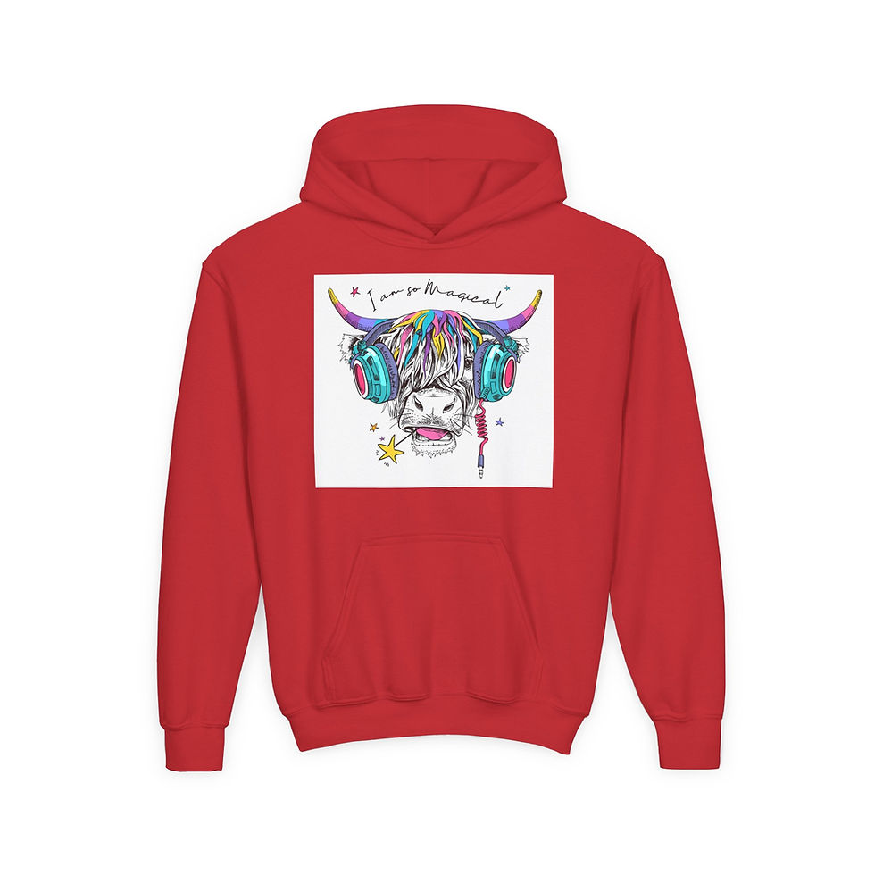 Thumbnail: Colorful Youth Cow Hoodie