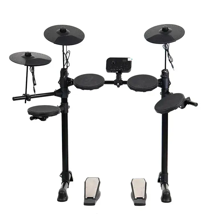 Thumbnail: Electronic Drum Set 4 Drums 3 Cymbals Full Silicone Electronic Drum Kit