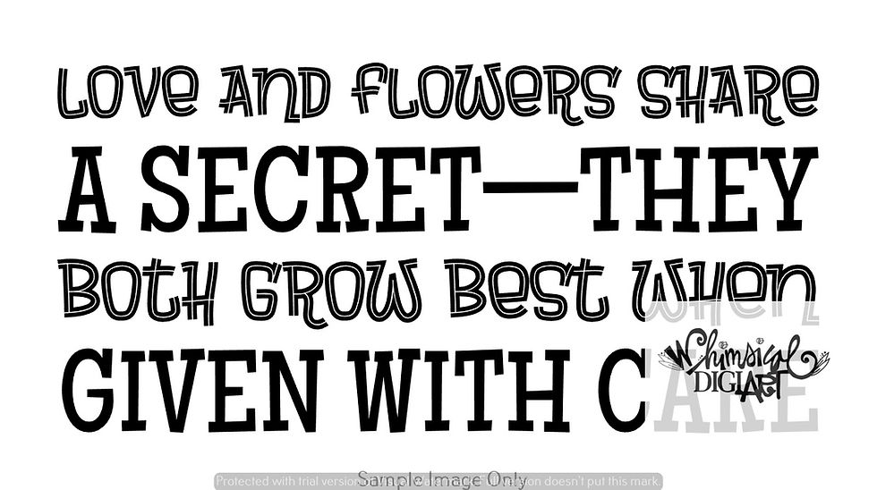 Thumbnail: Love Unbearable 14 Flowers and 2 Sayings