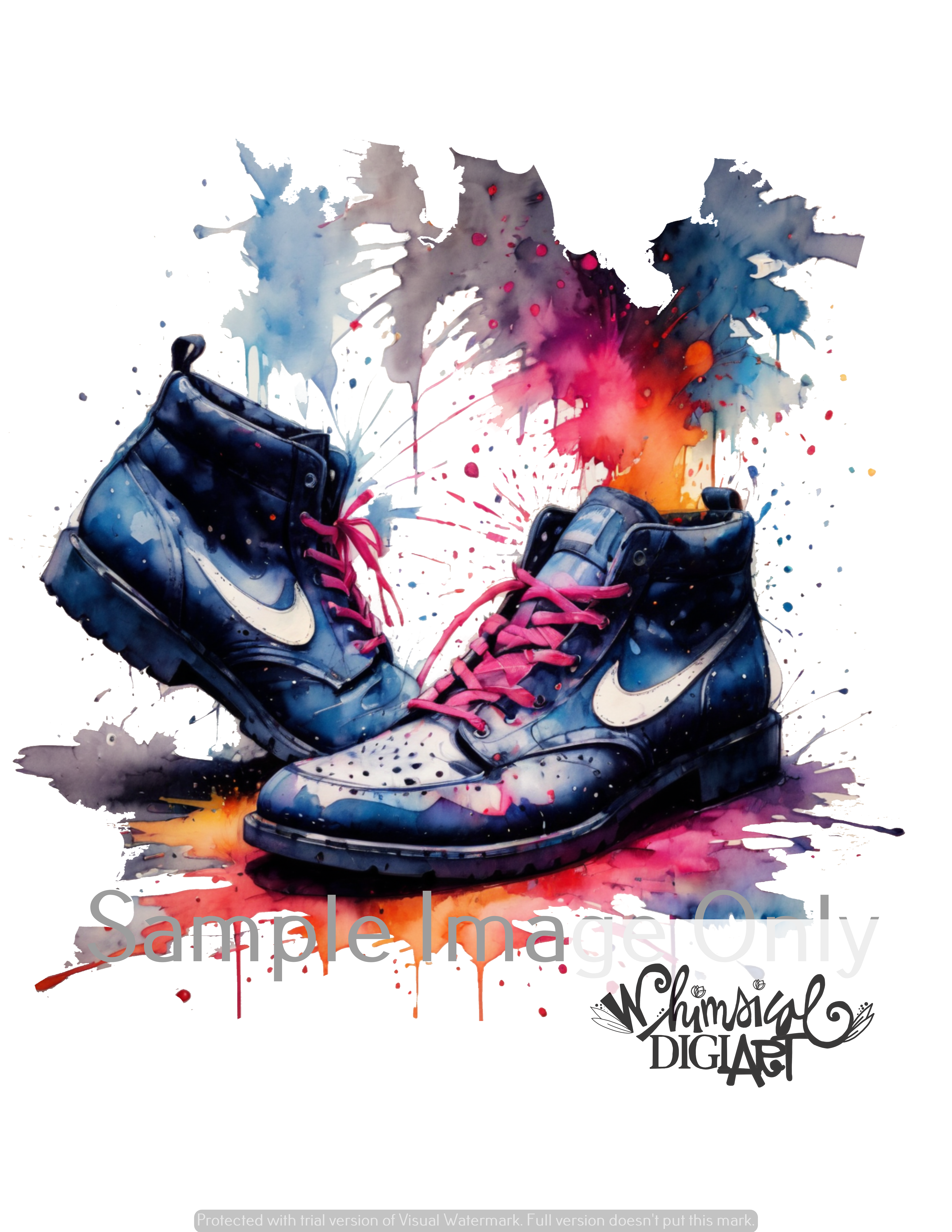 80s High Tops Shoes - 4 Shoes and One Saying