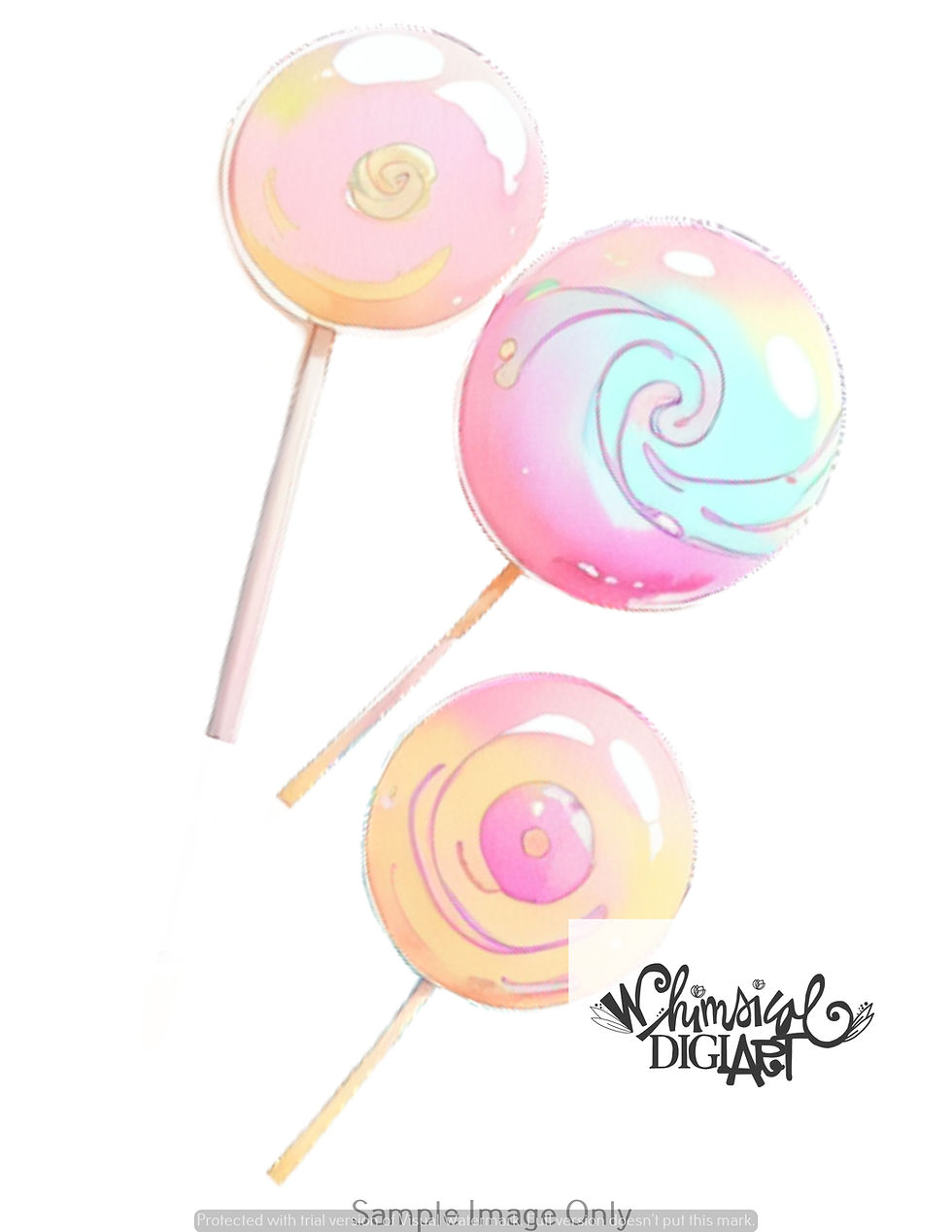 Thumbnail: Lollipop Fantasies - 9 Digital Stickers