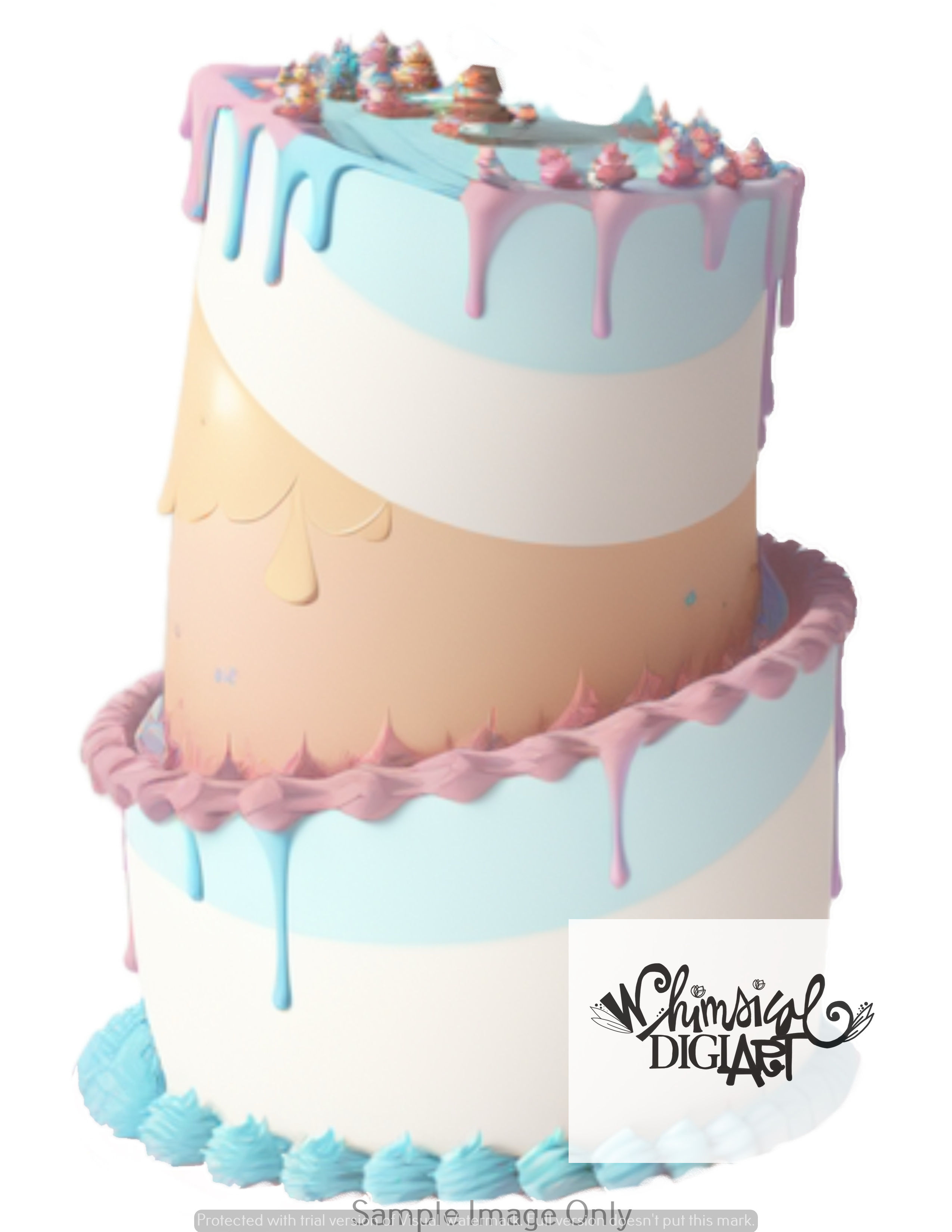 Sugar Cloud Celebrations - 4 Digital Stickers