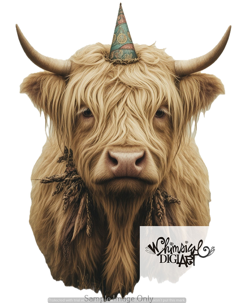 Thumbnail: Mystic Moos The Charm of the Highland Cows 6 Digital Stickers