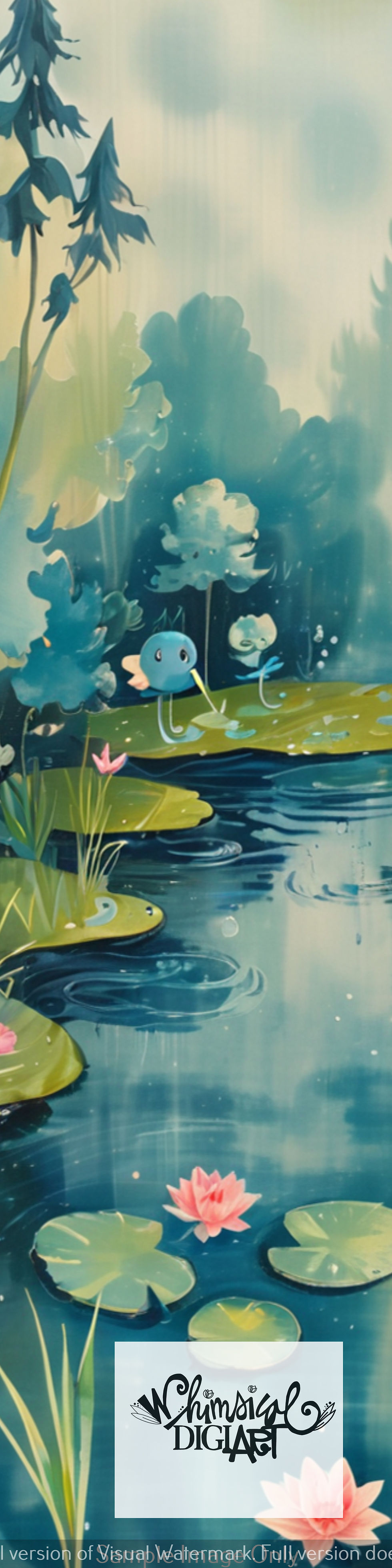 Thumbnail: Ten Sweetheart Critters Whimsical Style Background Bookmarks