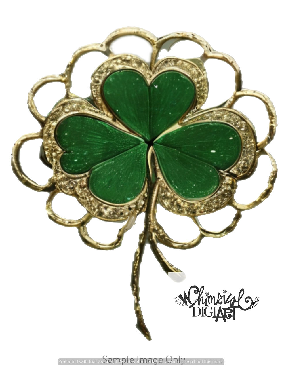Thumbnail: Leprechaun Legends – Flowers & Gold (8 Images and 1 Saying)