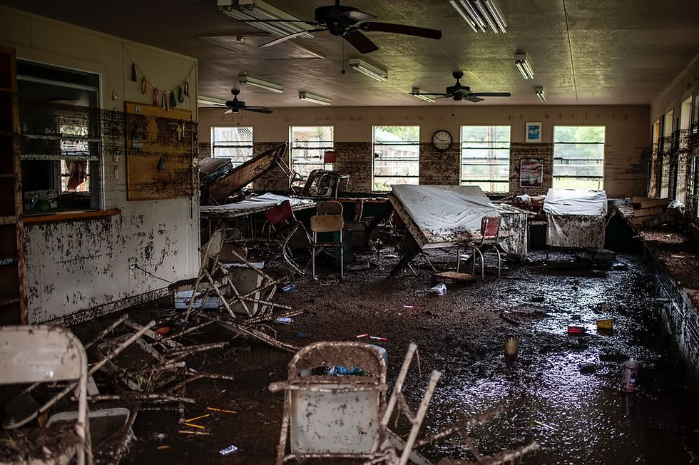 Onda de destruição no Condado de Kerr. - Créditos: Sérgio Flores Jr. (@sfloresjr), para @reuters/ Reprodução Instagram